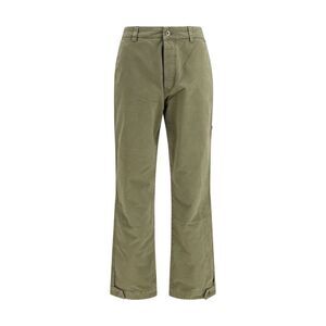 Off-White Bicolor Cotton Casual Men's Pants